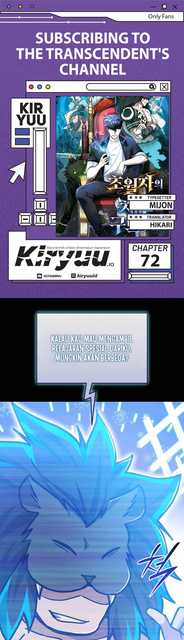 Komik Subscribing to the Transcendent’s Channel Chapter 72 gambar nomor 1