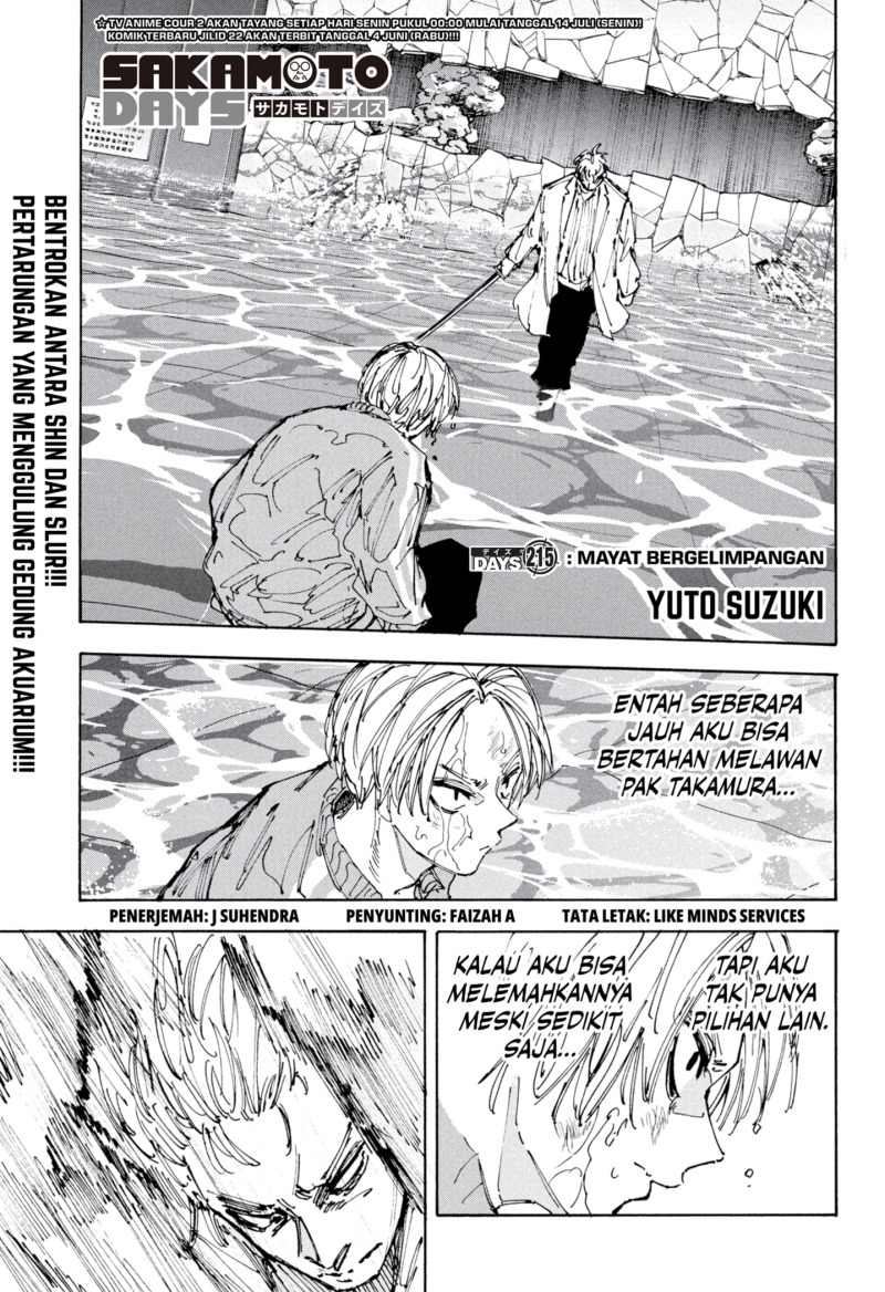Komik Sakamoto Days Chapter 215 gambar nomor 1