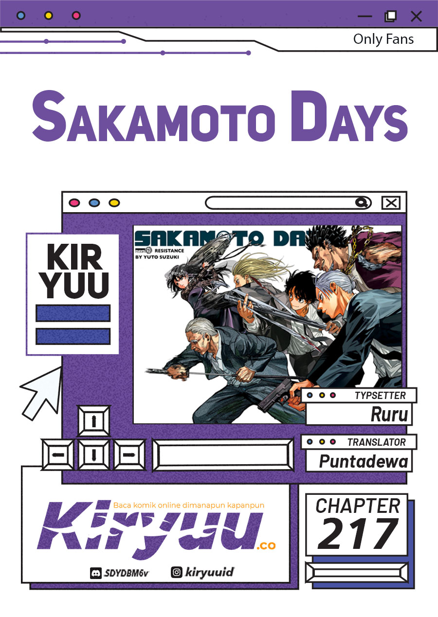 Komik Sakamoto Days Chapter 217 gambar nomor 1
