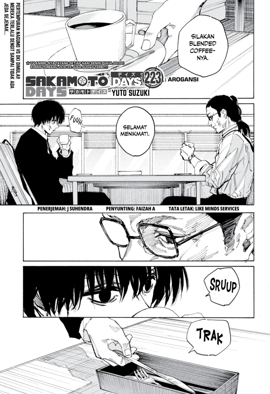 Komik Sakamoto Days Chapter 223 gambar nomor 1