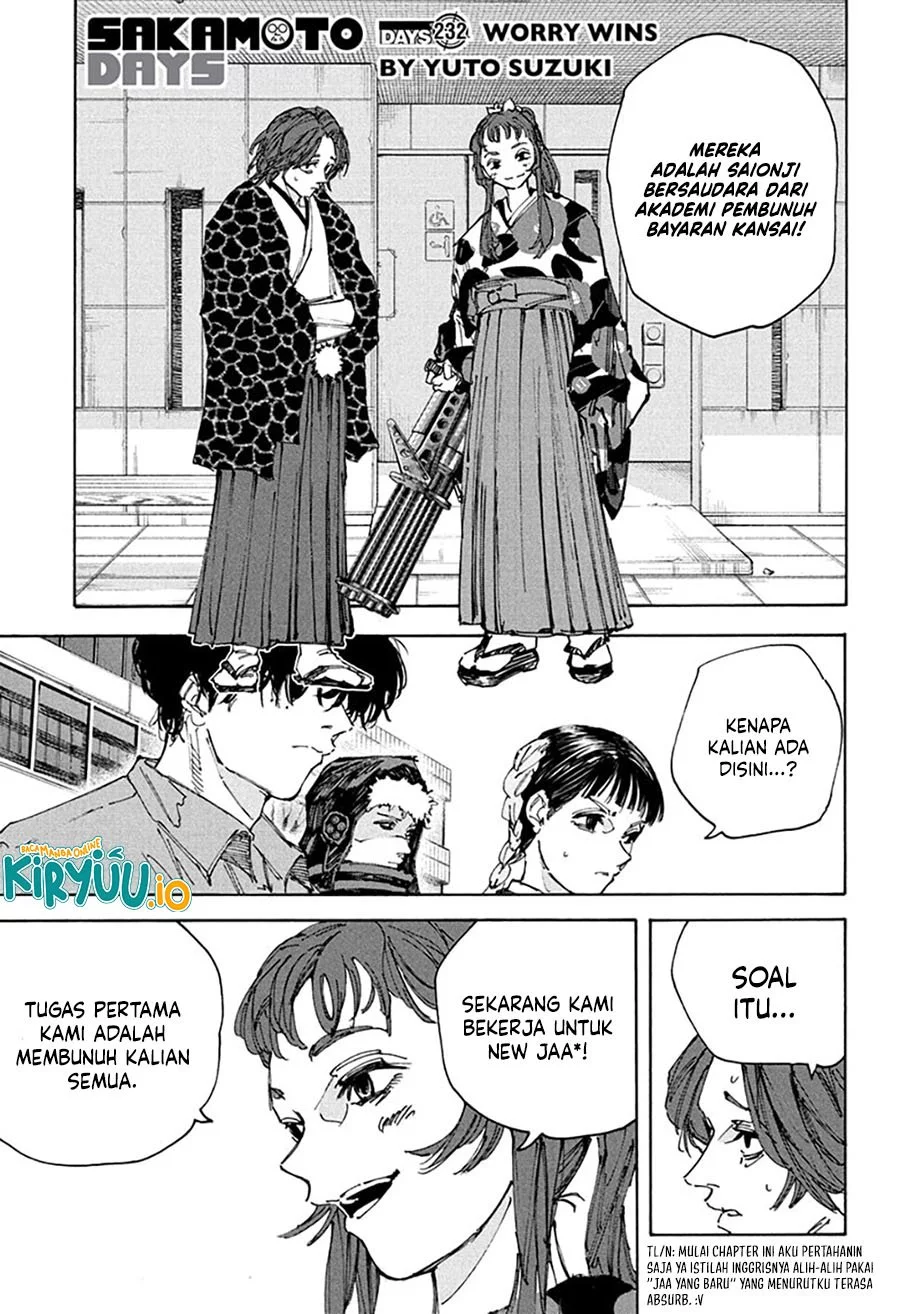 Manga Sakamoto Days Chapter 232 gambar nomor 2