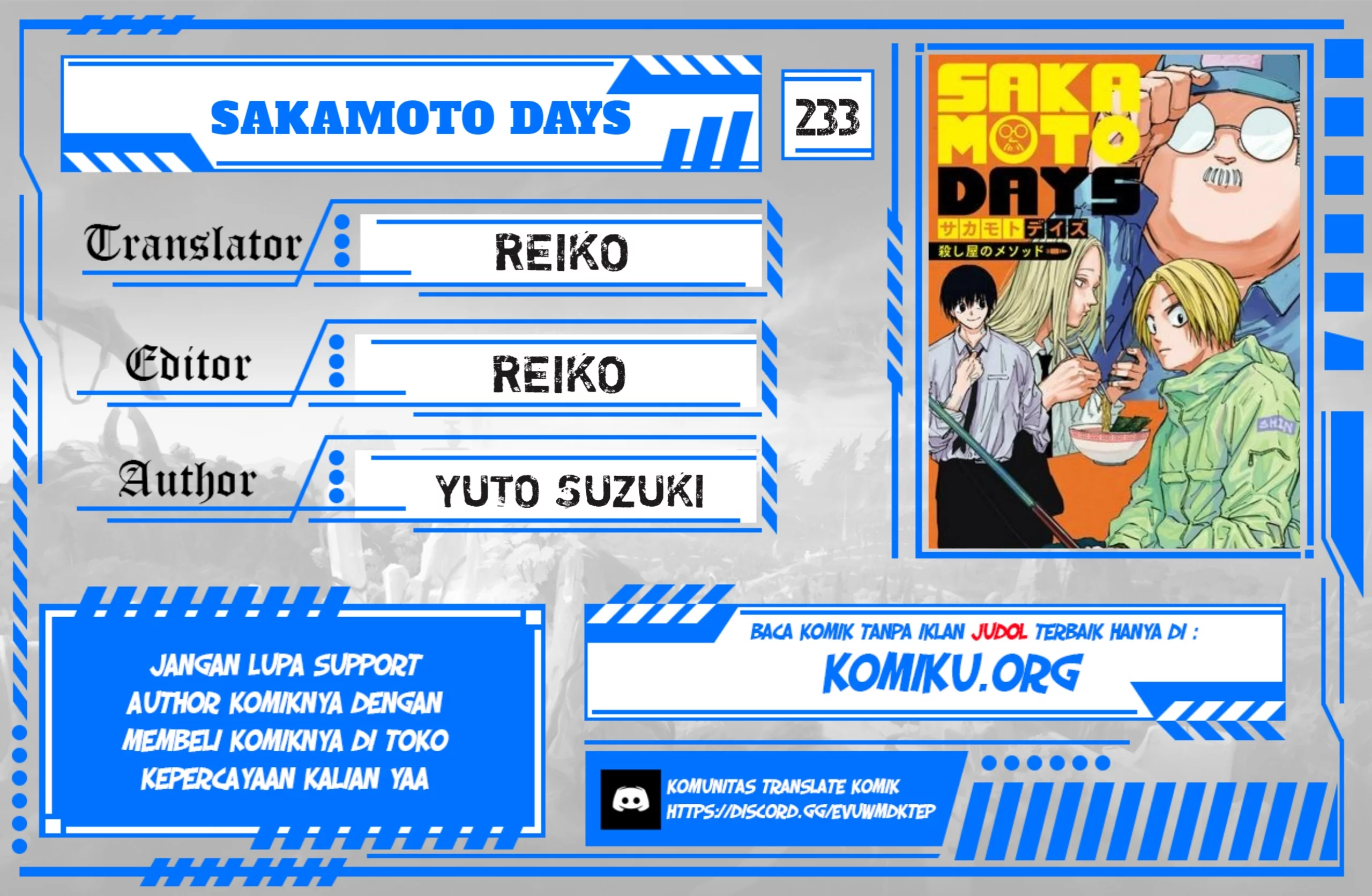 Komik Sakamoto Days Chapter 233 gambar nomor 1