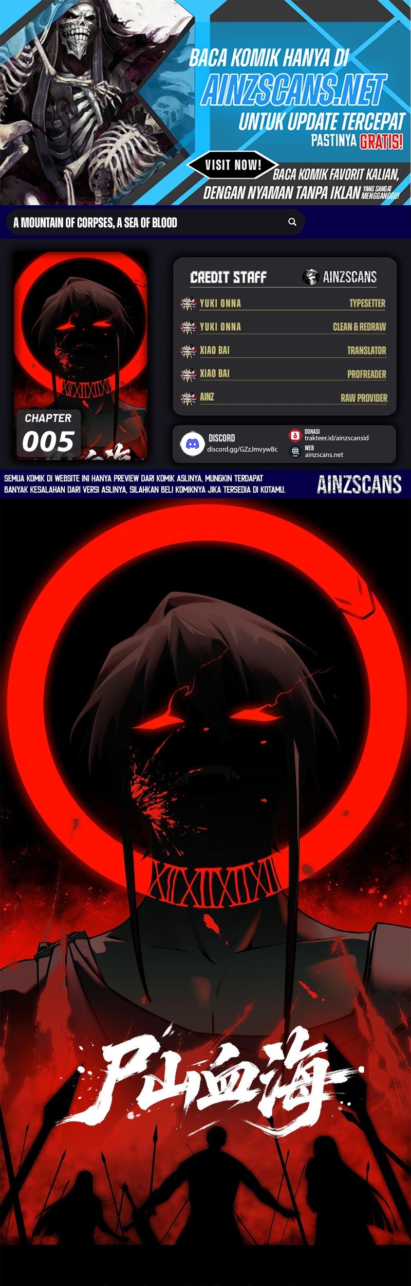 Komik Sea of Blood Mountain of Bones Chapter 5 gambar nomor 1