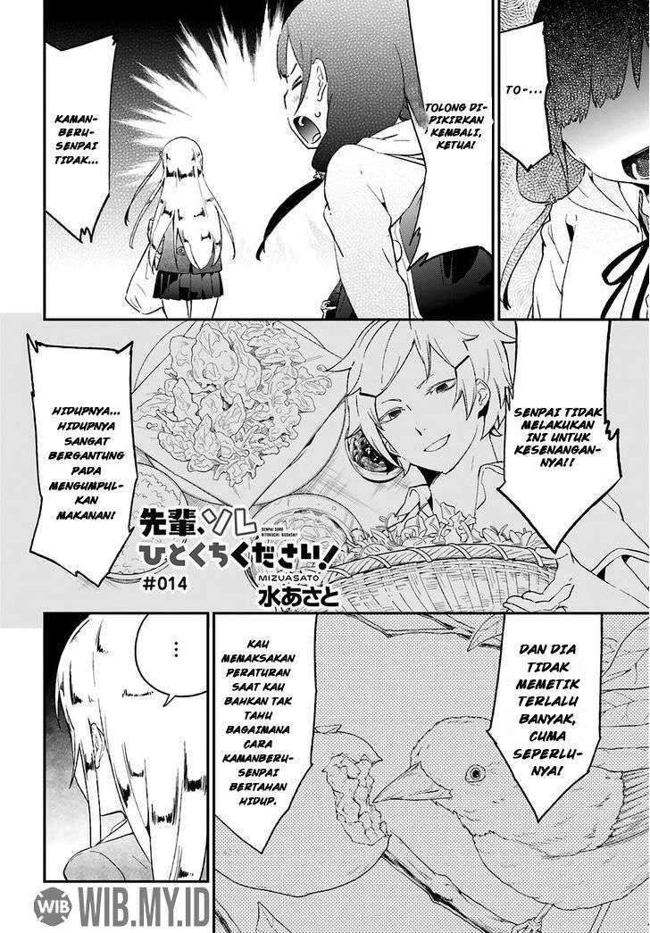 Manga Senpai, Sore hitokuchi kudasai! Chapter 14 gambar nomor 2