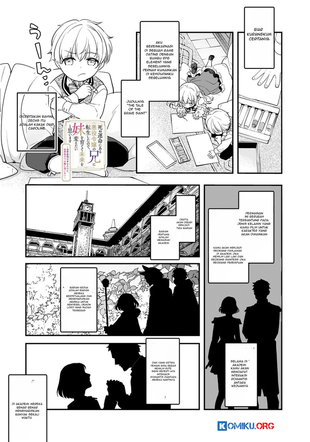 Manga Shinu Unmei ni Aru Akuyaku Reijou no Ani ni Tensei shitanode, Imouto wo Sodatete Mirai wo Kaetai to Omoimasu ~Sekai Saikyou wa Ore dakedo, Sekai Saikawa wa Imouto ni Chigainai~ Chapter 2 gambar nomor 2