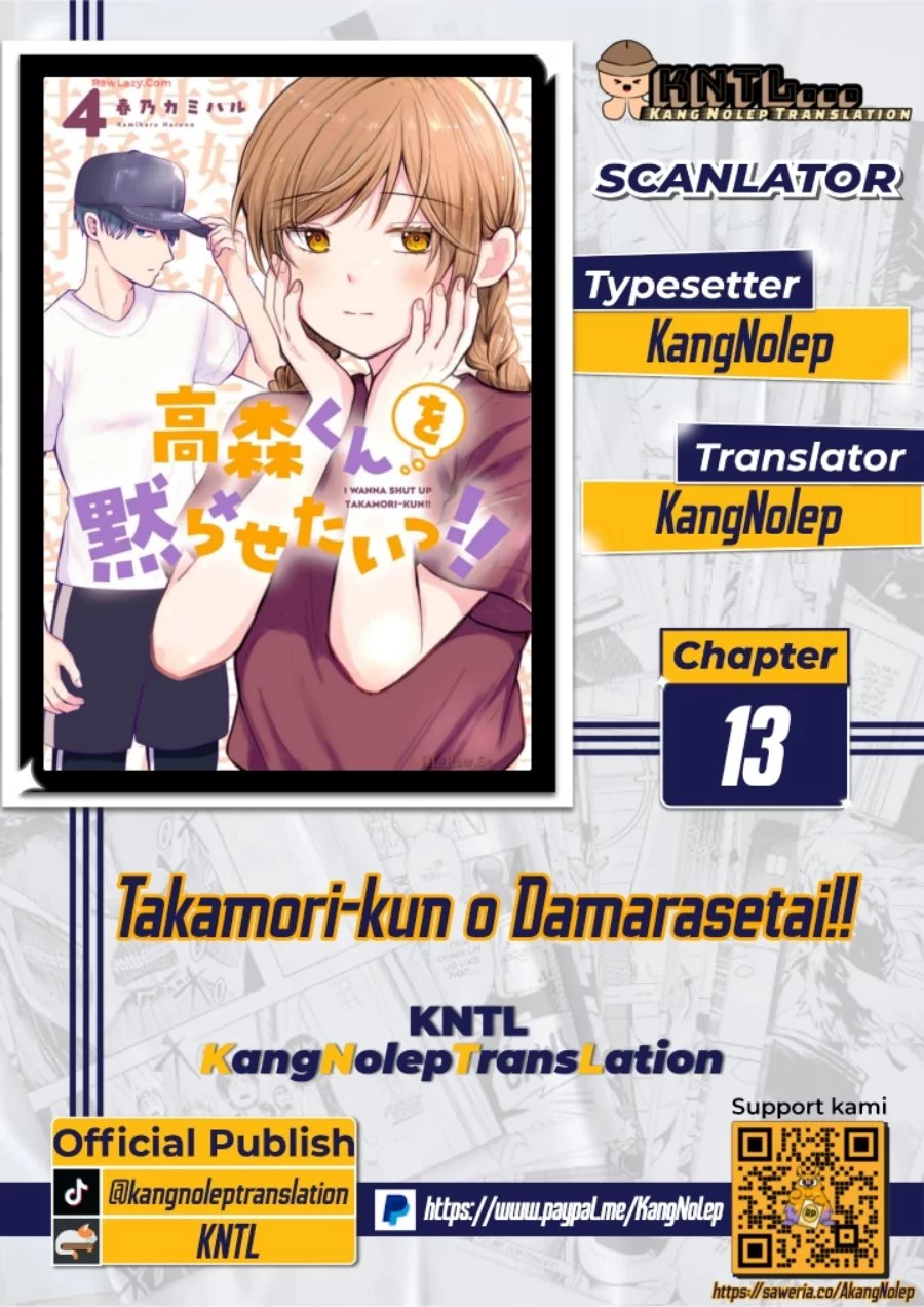 Komik Takamori-kun wo Damarasetai!! Chapter 13 gambar nomor 1