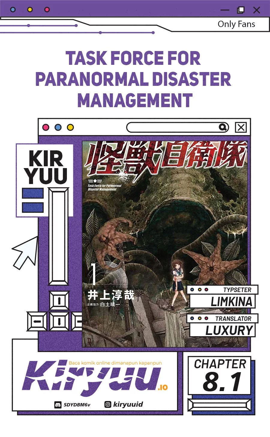 Komik Task Force for Paranormal Disaster Management Chapter 8.1 gambar nomor 1