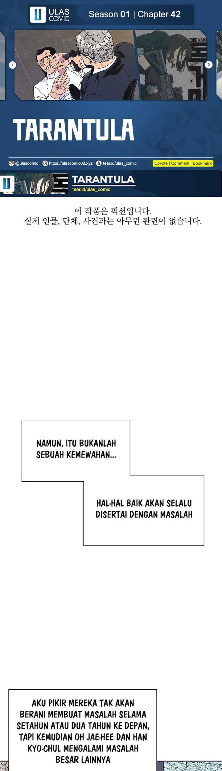 Komik Tarantula Chapter 42 gambar nomor 1