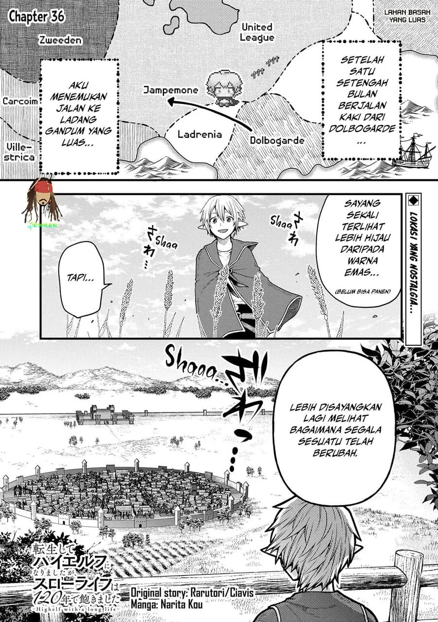 Komik Tensei Shite High Elf ni Narimashitaga, Slow Life wa 120-nen de Akimashita Chapter 36 gambar nomor 1