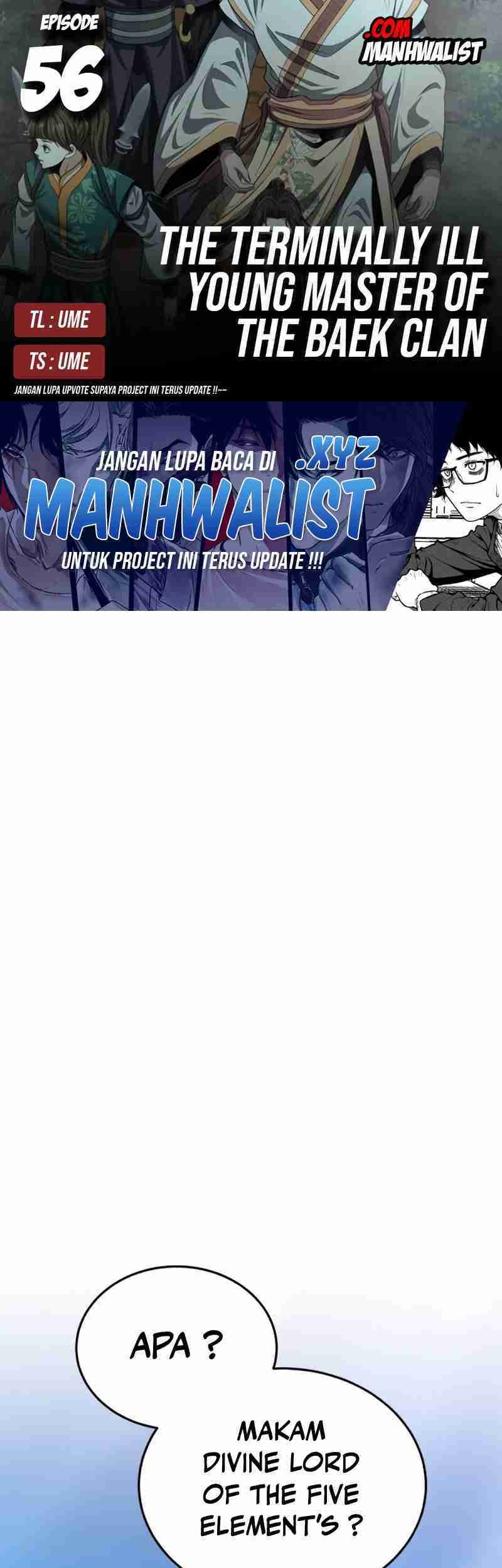 Komik The Terminally Ill Young Master of the Baek Clan Chapter 56 gambar nomor 1