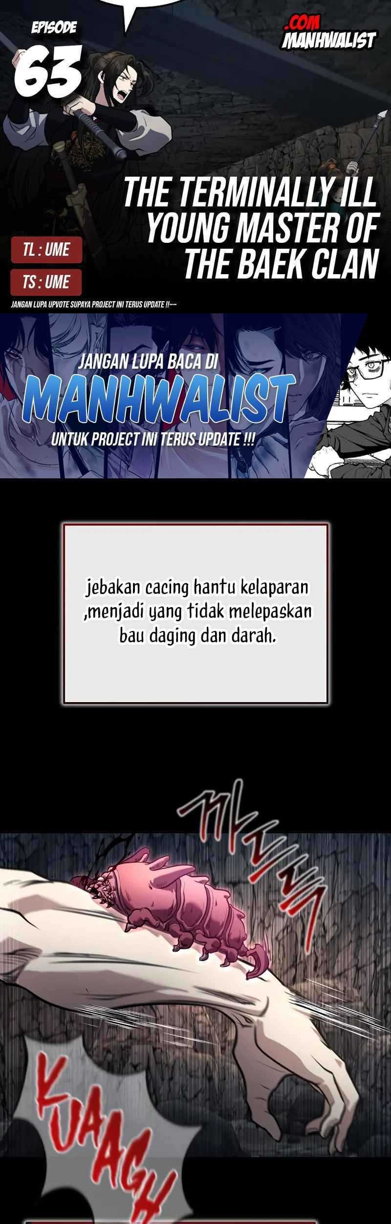 Komik The Terminally Ill Young Master of the Baek Clan Chapter 63 gambar nomor 1