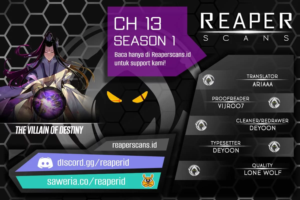 Komik The Villain Of Destiny Chapter 13 gambar nomor 1