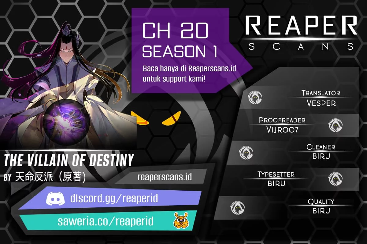 Komik The Villain Of Destiny Chapter 20 gambar nomor 1