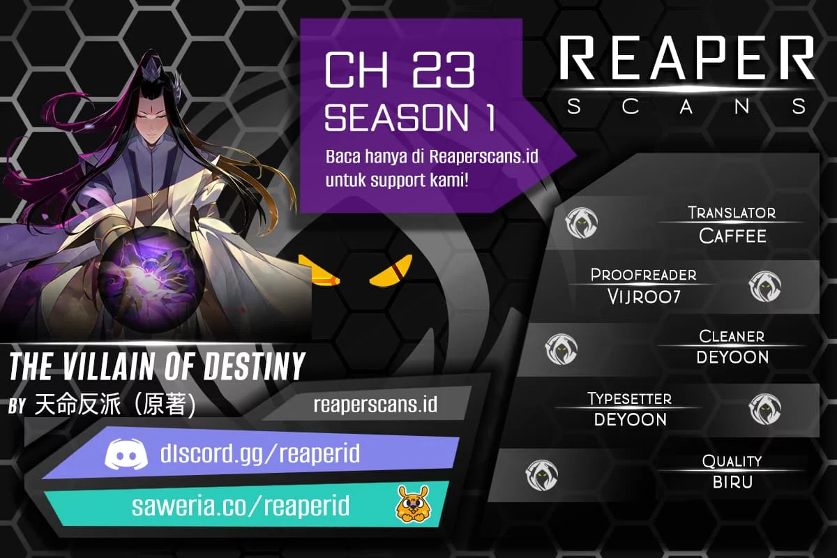 Komik The Villain Of Destiny Chapter 23 gambar nomor 1