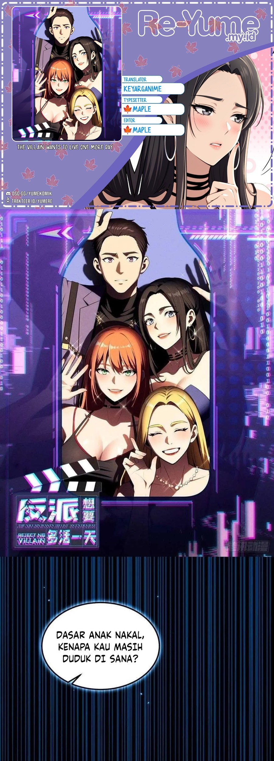 Komik The Villain Wants to Live One More Day Chapter 1 gambar nomor 1