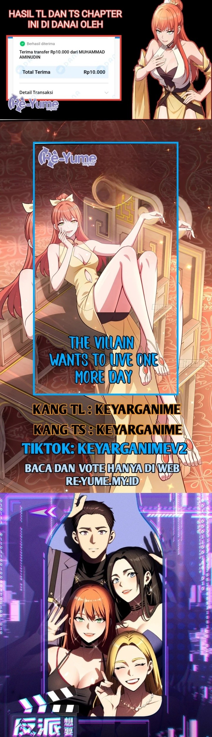 Komik The Villain Wants to Live One More Day Chapter 38 gambar nomor 1