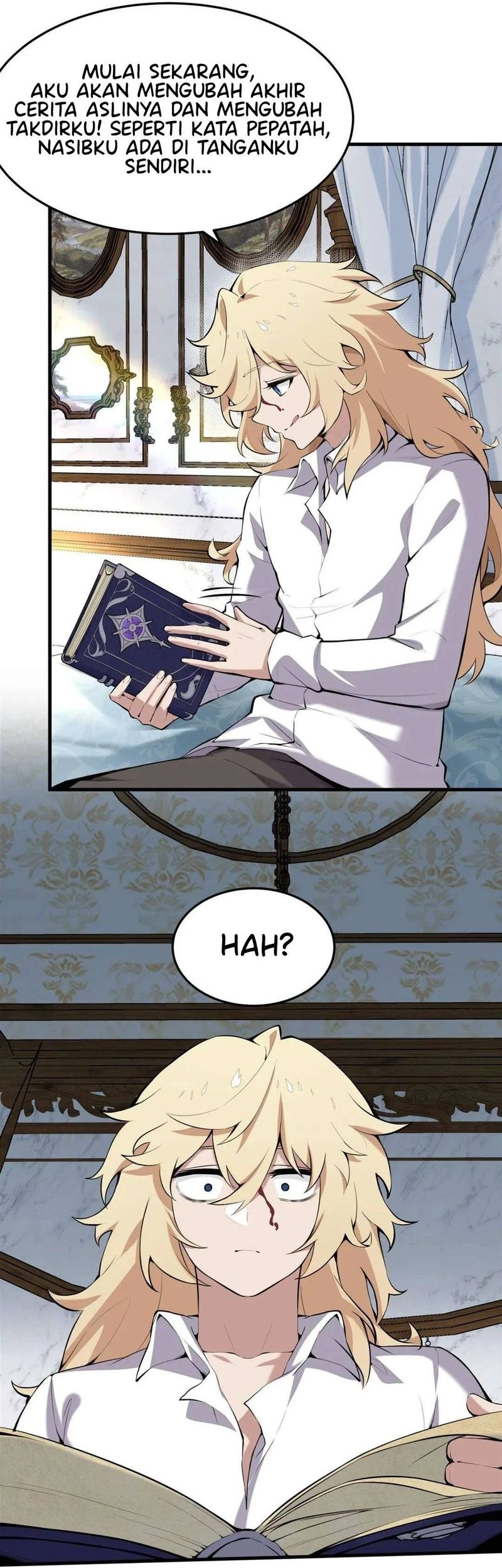 The Yellow-haired Villain in Female Main Character’s Novel wants Happiness Chapter 2 Gambar 4