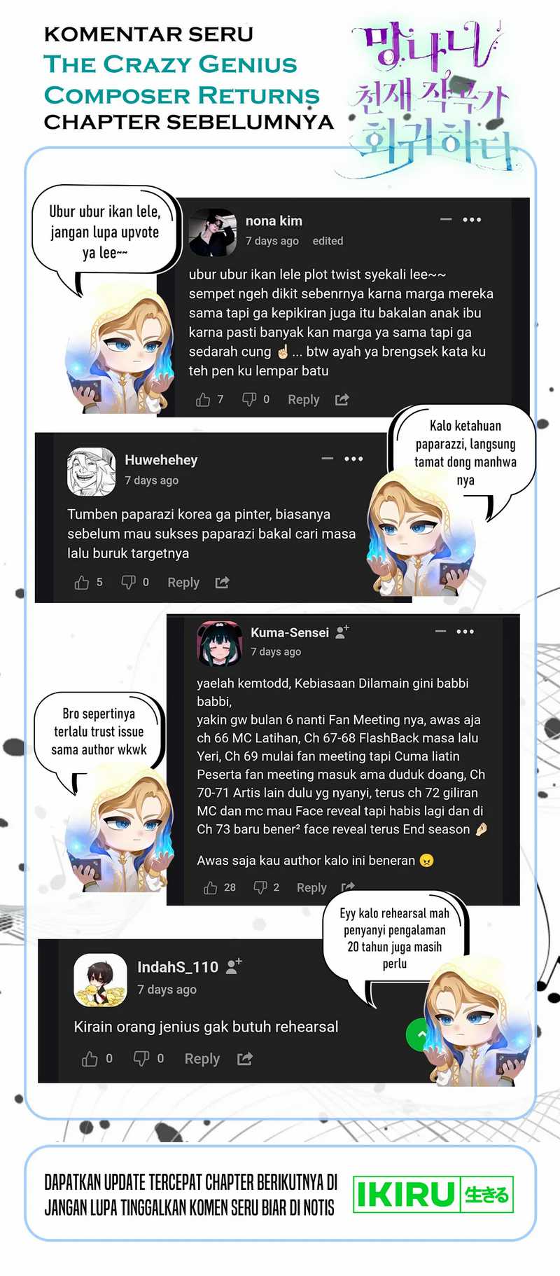 The Crazy Genius Composer Returns Chapter 66 Gambar 66