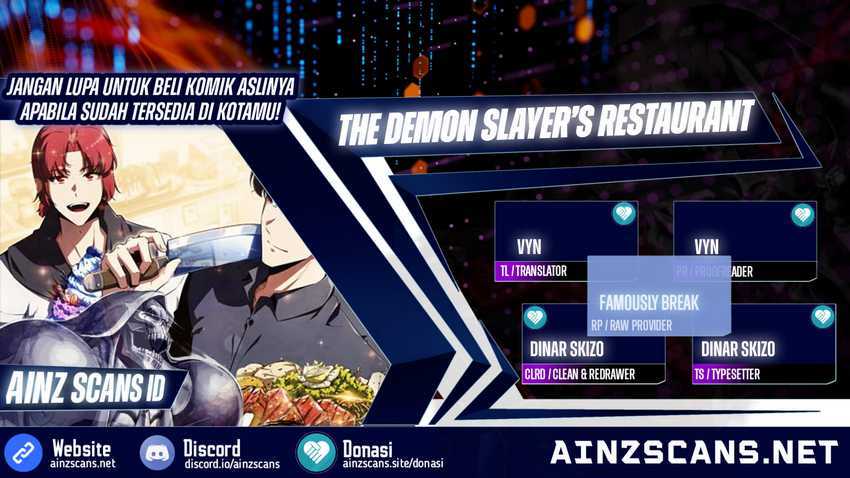 Komik The Demon Slayer’s Restaurant Chapter 2 gambar nomor 1