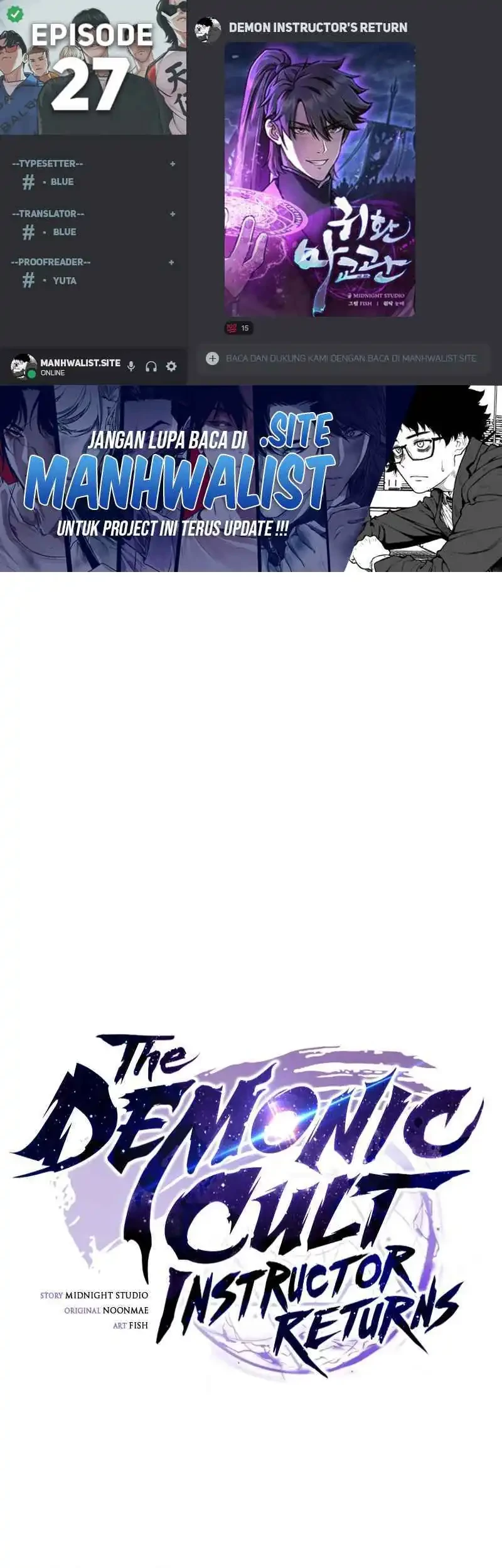 Komik The Demonic Cult Instructor Returns Chapter 27 gambar nomor 1