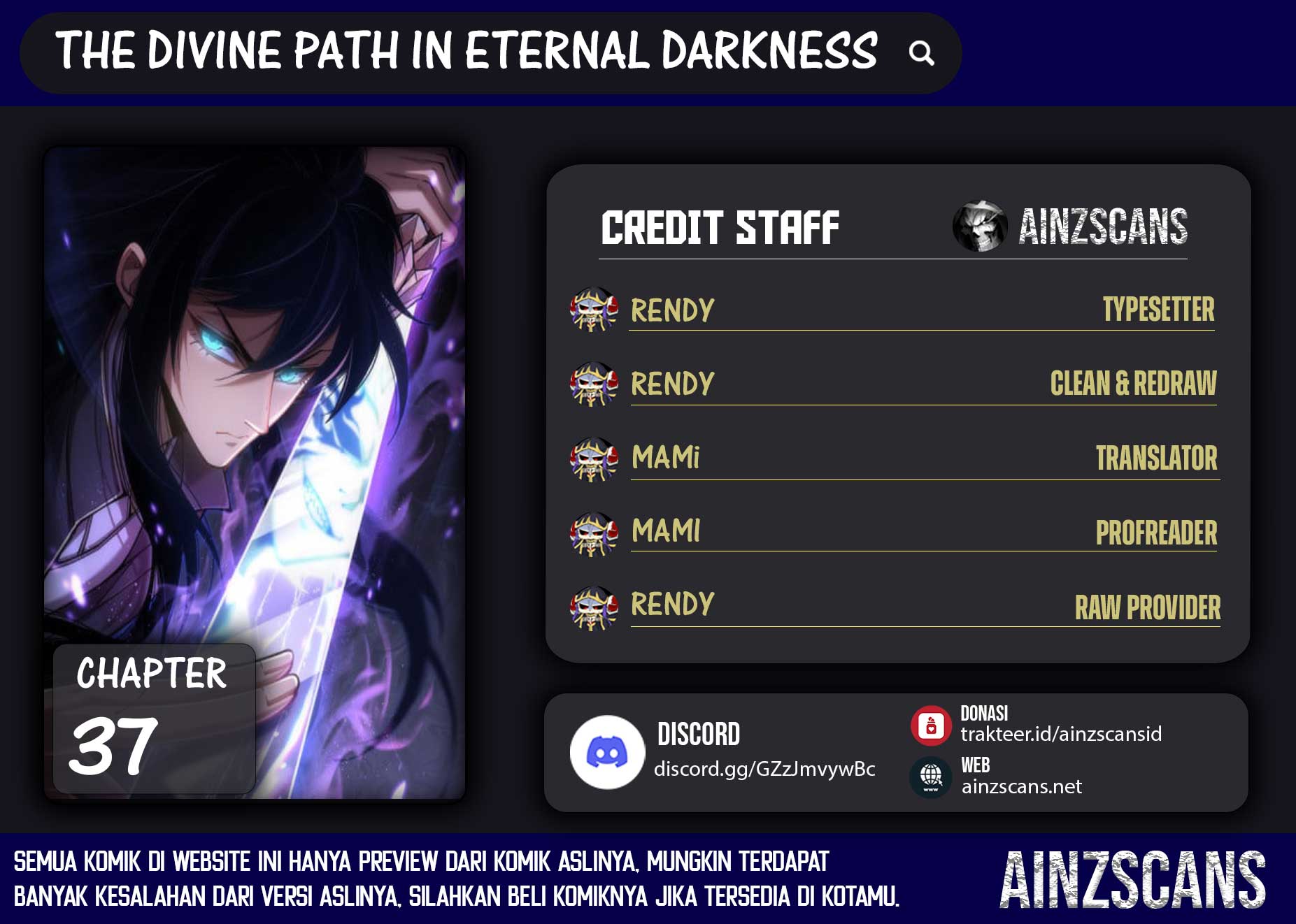Komik The Divine Path in Eternal Darkness Chapter 37 gambar nomor 1