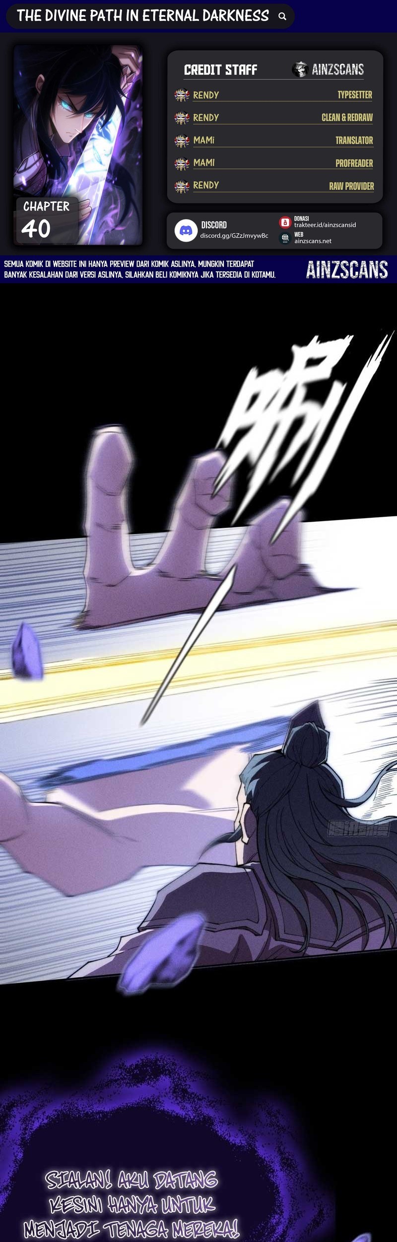 Komik The Divine Path in Eternal Darkness Chapter 40 gambar nomor 1