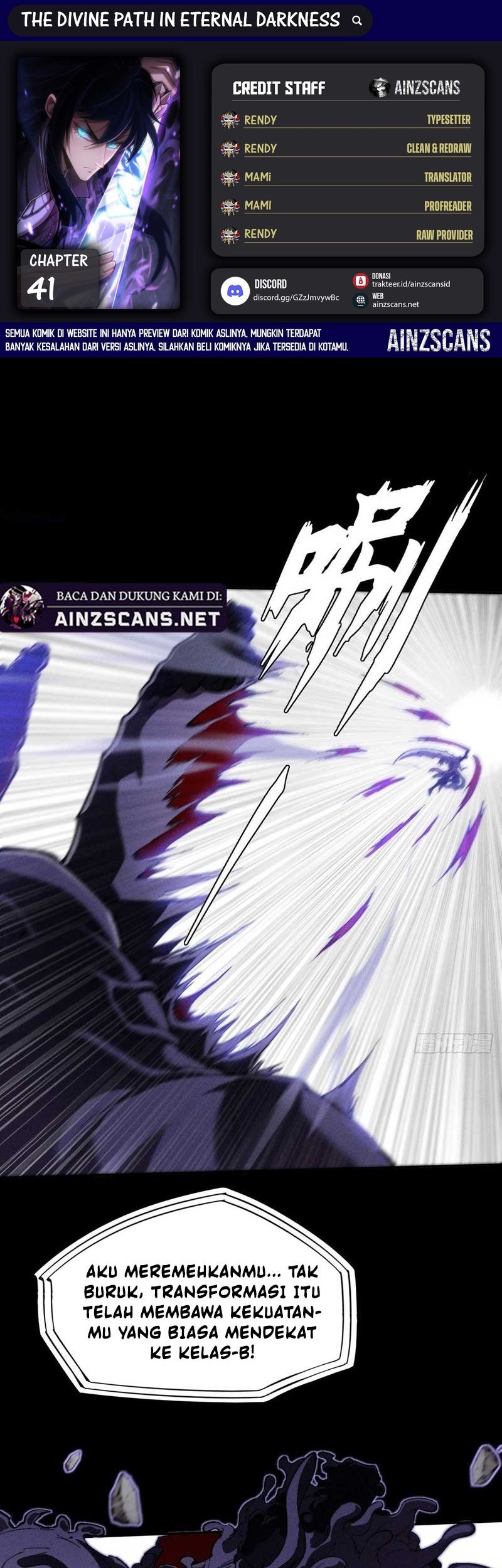 Komik The Divine Path in Eternal Darkness Chapter 41 gambar nomor 1