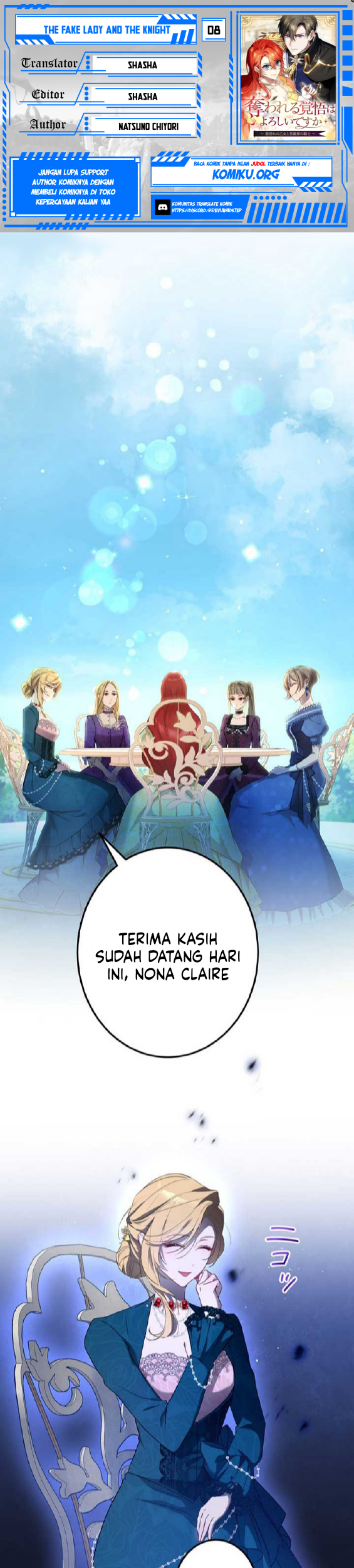 Komik The Fake Lady and the Knight Chapter 8 gambar nomor 1