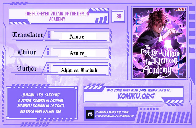 Komik The Fox-Eyed Villain Of The Demon Academy Chapter 38 gambar nomor 1