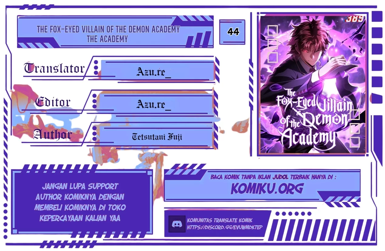 Komik The Fox-Eyed Villain Of The Demon Academy Chapter 44 gambar nomor 1