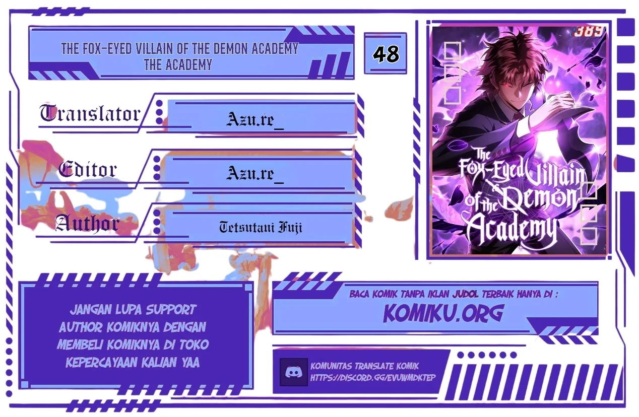 Komik The Fox-Eyed Villain Of The Demon Academy Chapter 48 gambar nomor 1