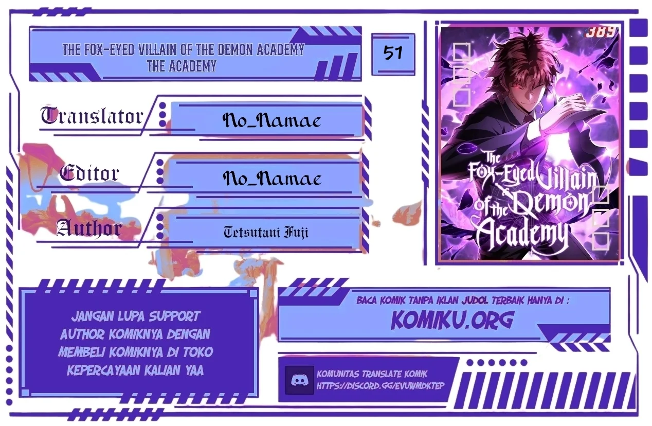 Komik The Fox-Eyed Villain Of The Demon Academy Chapter 51 gambar nomor 1