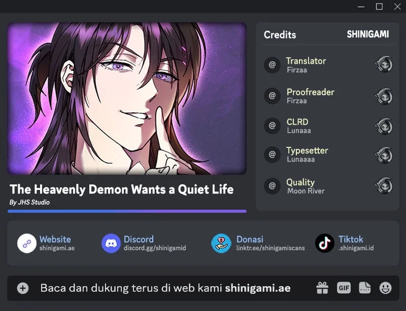 Komik The Heavenly Demon Wants A Quiet Life Chapter 60 gambar nomor 1