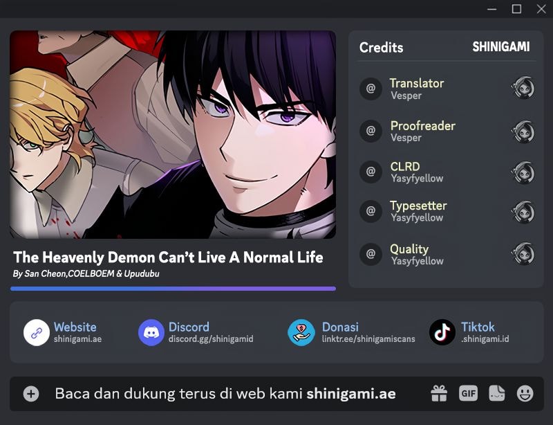 Komik The Heavenly Demon Can’t Live a Normal Life Chapter 155 gambar nomor 1