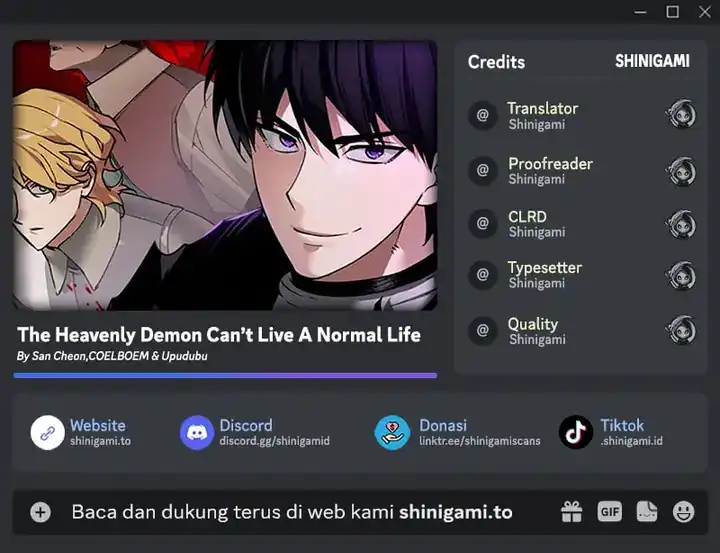 Komik The Heavenly Demon Can’t Live a Normal Life Chapter 166 gambar nomor 1