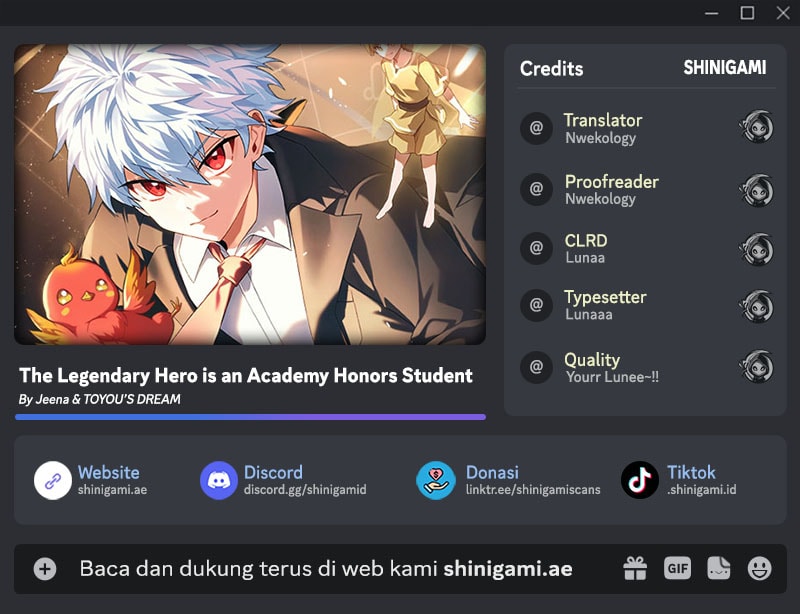 Komik The Legendary Hero Is An Academy Honors Student Chapter 18 gambar nomor 1