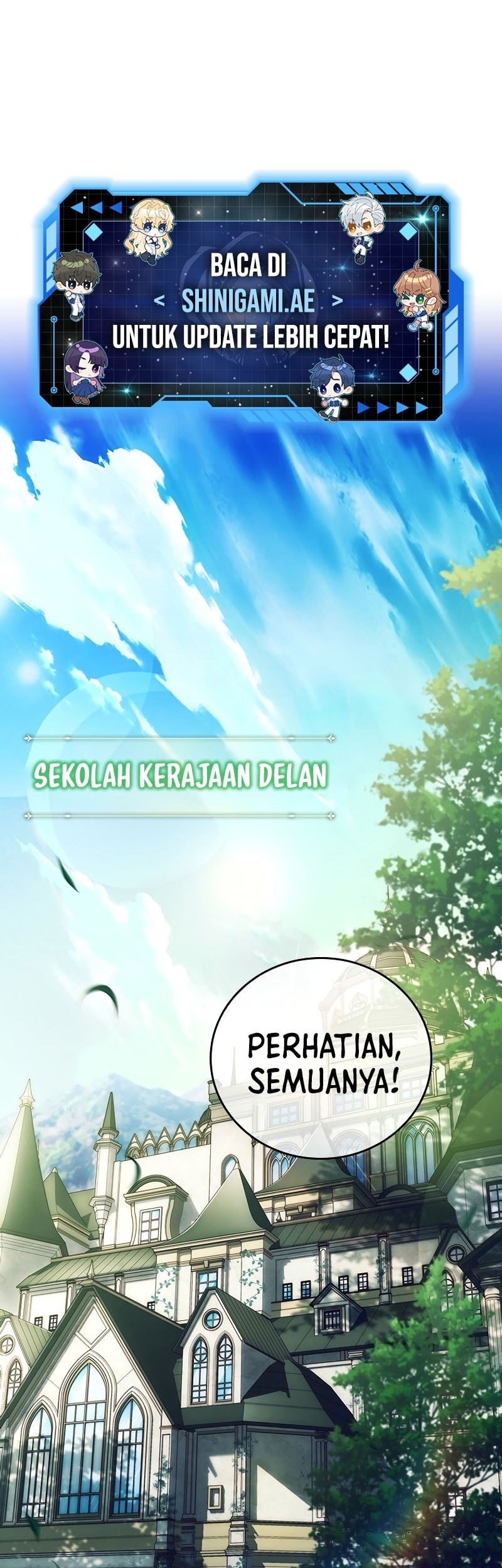 Manhwa The Legendary Hero Is An Academy Honors Student Chapter 1 gambar nomor 2