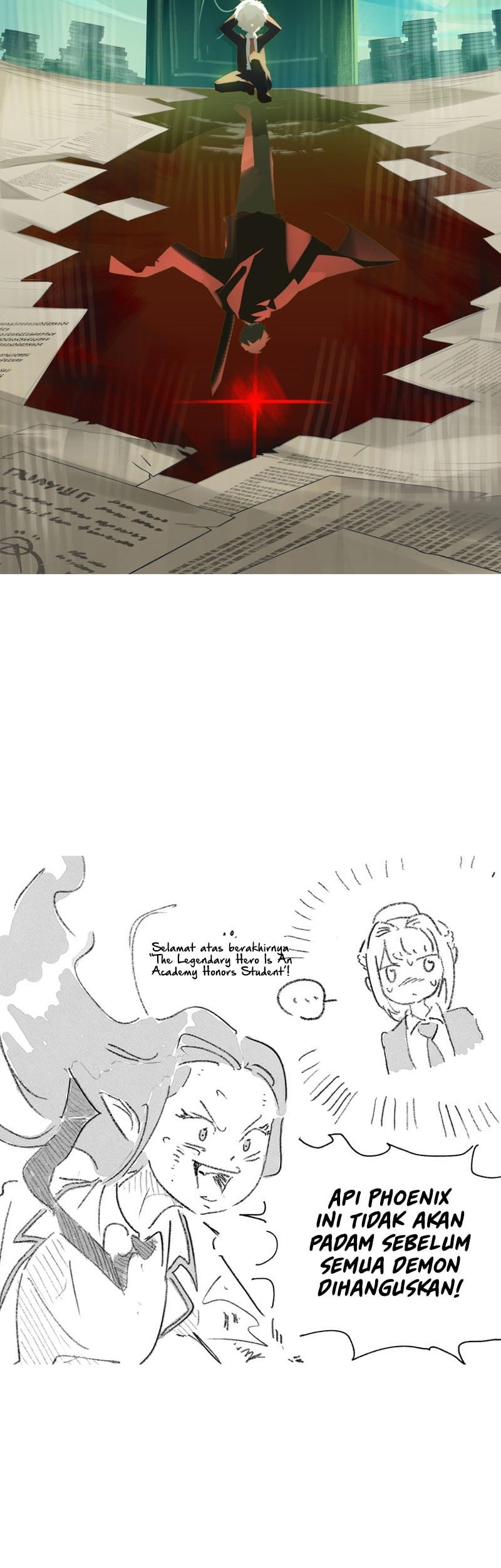 The Legendary Hero Is An Academy Honors Student Chapter 50 Gambar 88