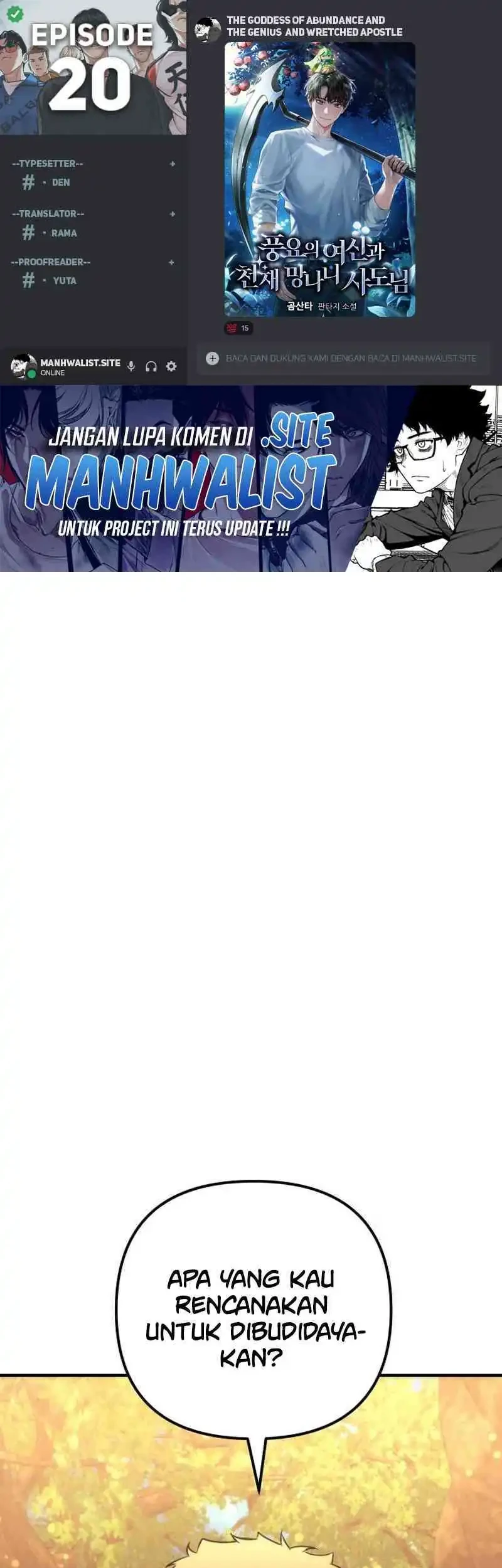 Komik The Rebellious Apostle of the Harvest Goddess Chapter 20 gambar nomor 1