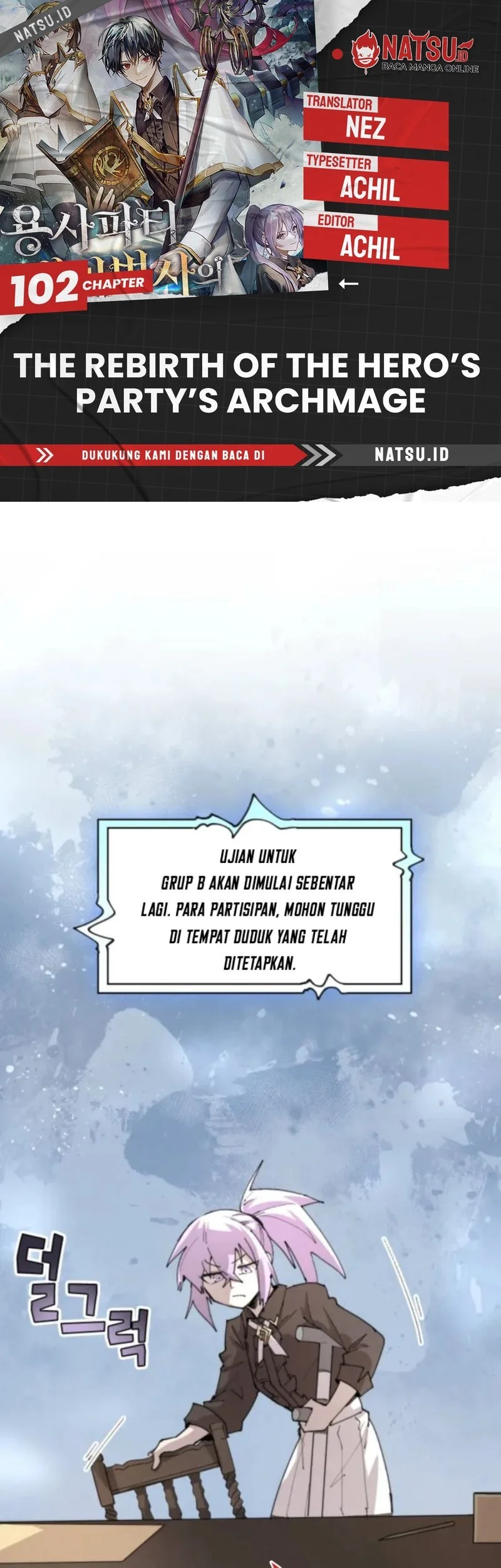 Komik The Rebirth of the Hero’s Party’s Archmage Chapter 102 gambar nomor 1