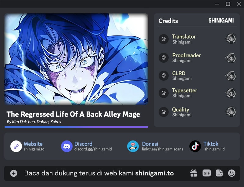 Komik The Regressed Life Of A Back Alley Mage Chapter 1 gambar nomor 1