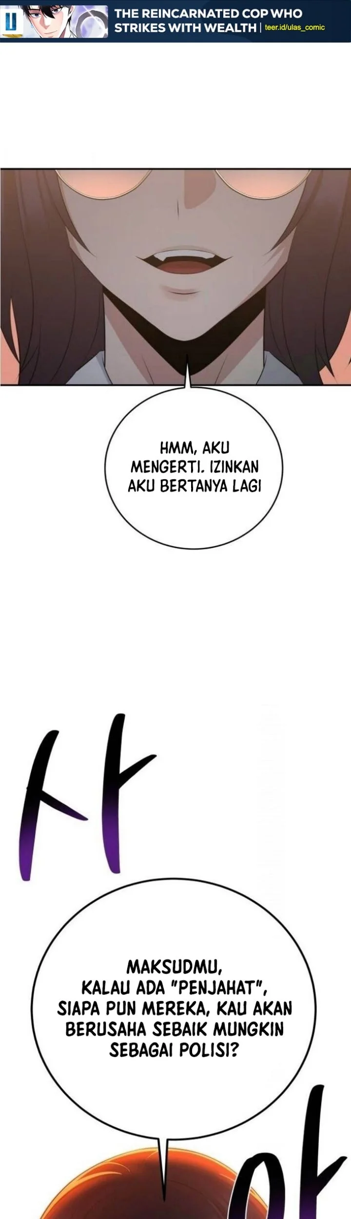 Manhwa The Reincarnated Cop Who Strikes With Wealth Chapter 55 gambar nomor 2