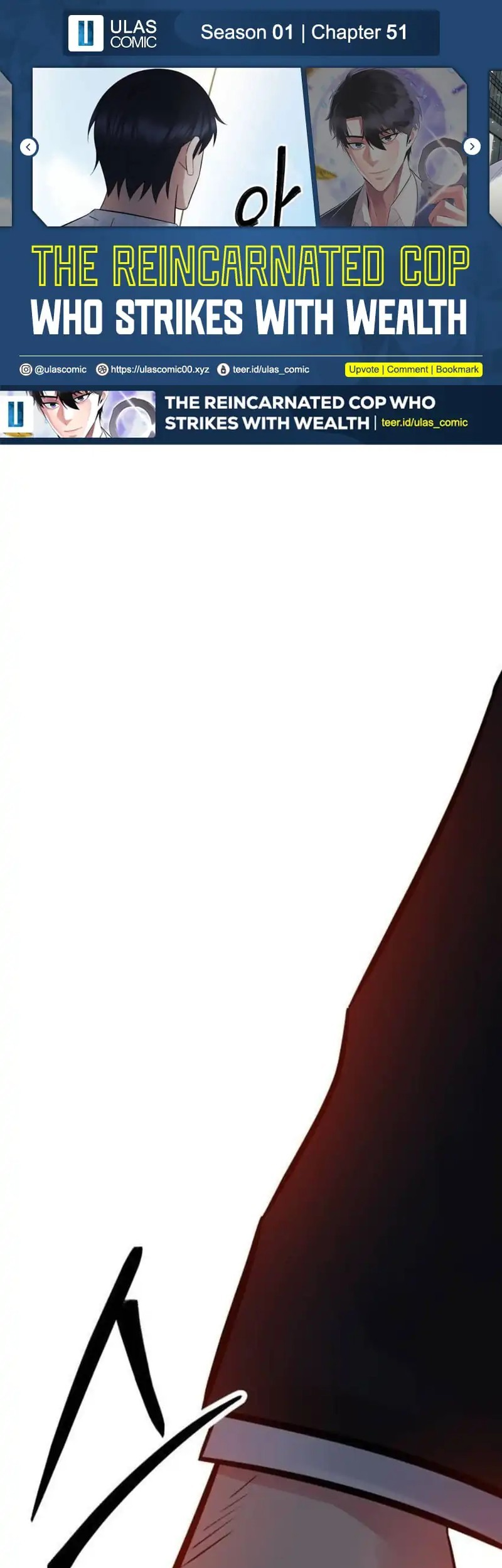 Komik The Reincarnated Cop Who Strikes With Wealth Chapter 51 gambar nomor 1