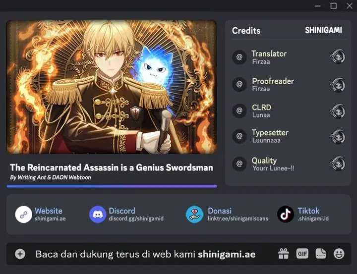 Komik The Reincarnated Assassin is a Genius Swordsman Chapter 61 gambar nomor 1