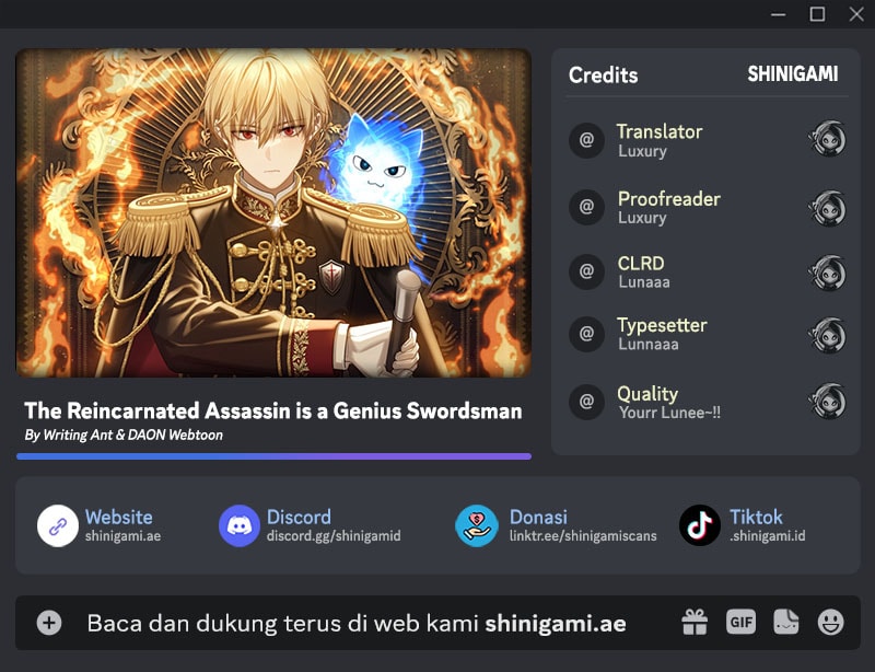 Komik The Reincarnated Assassin is a Genius Swordsman Chapter 74 gambar nomor 1