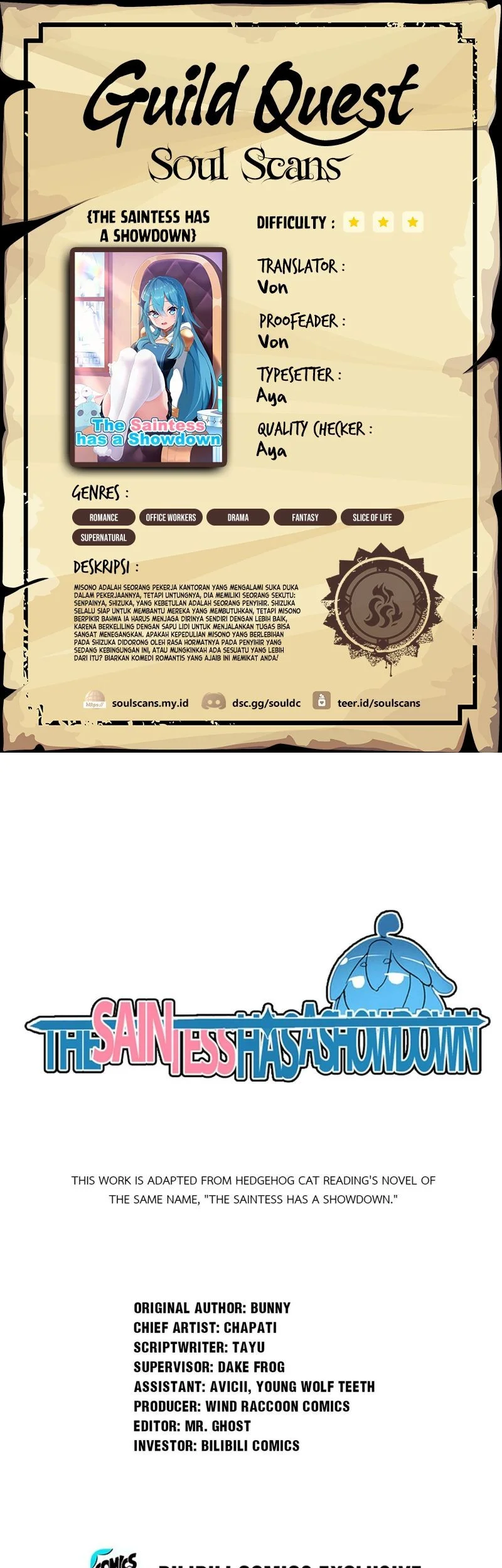 Komik The Saintess Has a Showdown Chapter 17 gambar nomor 1