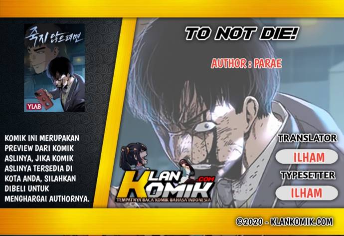 Komik To Not Die Chapter 1 gambar nomor 1