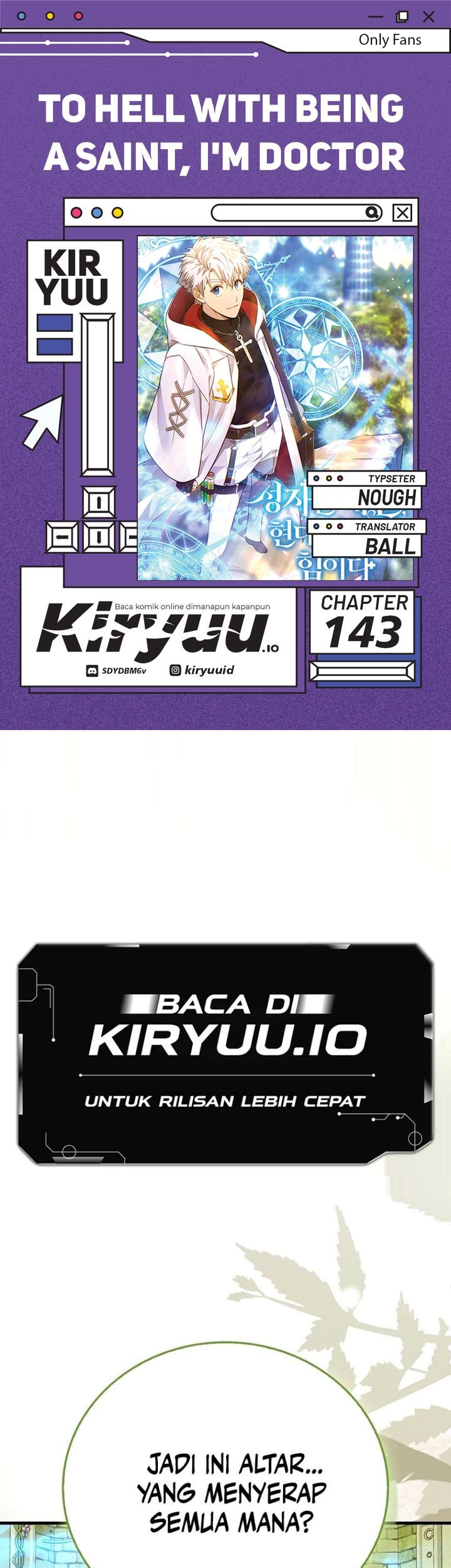 Komik To Hell With Being a Saint, I’m a Doctor Chapter 143 gambar nomor 1