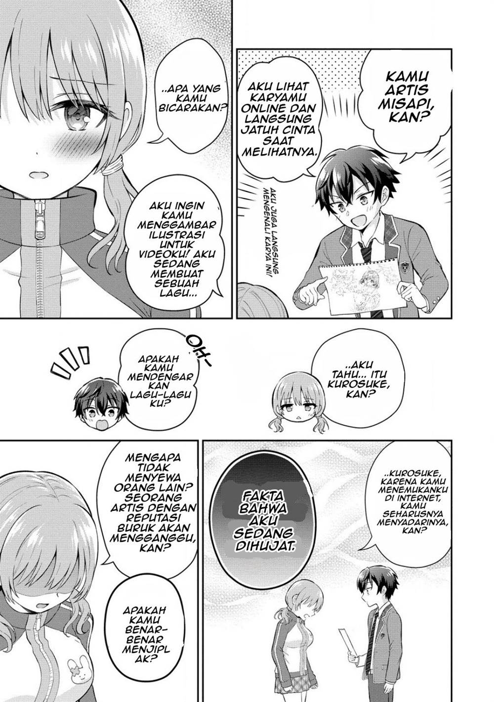 Tonari no Seki no Inkya Joshi ga Oshi Utaite Datta – Ore no Kyoku wo Uttatekure! Chapter 7 Gambar 19