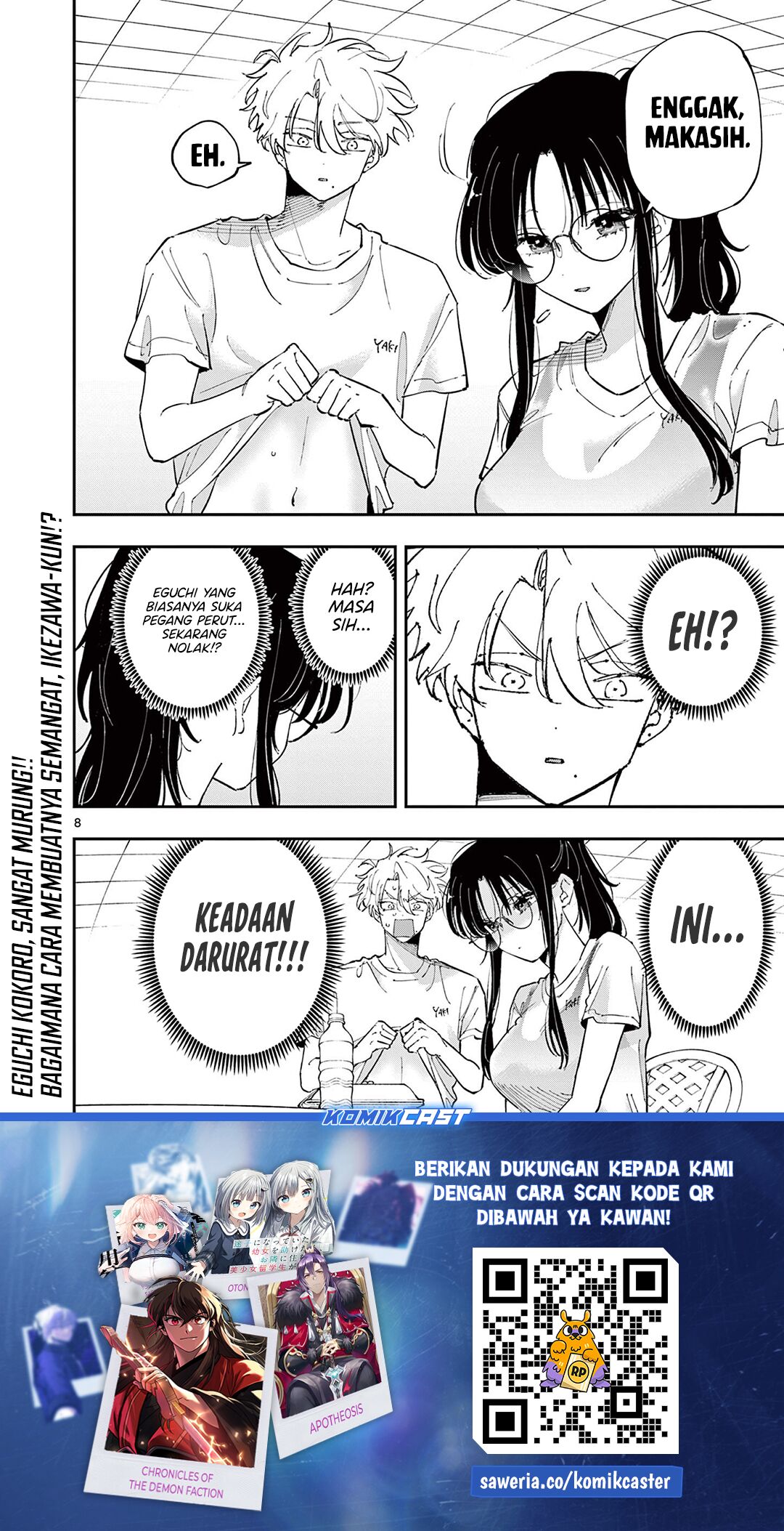 Tonari no Seki no Yatsu ga Souiu Me de Mitekuru Chapter 54 Gambar 8